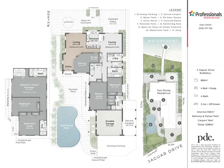 Floorplan of Homely house listing, 4 Jaguar Drive, Bundall QLD 4217