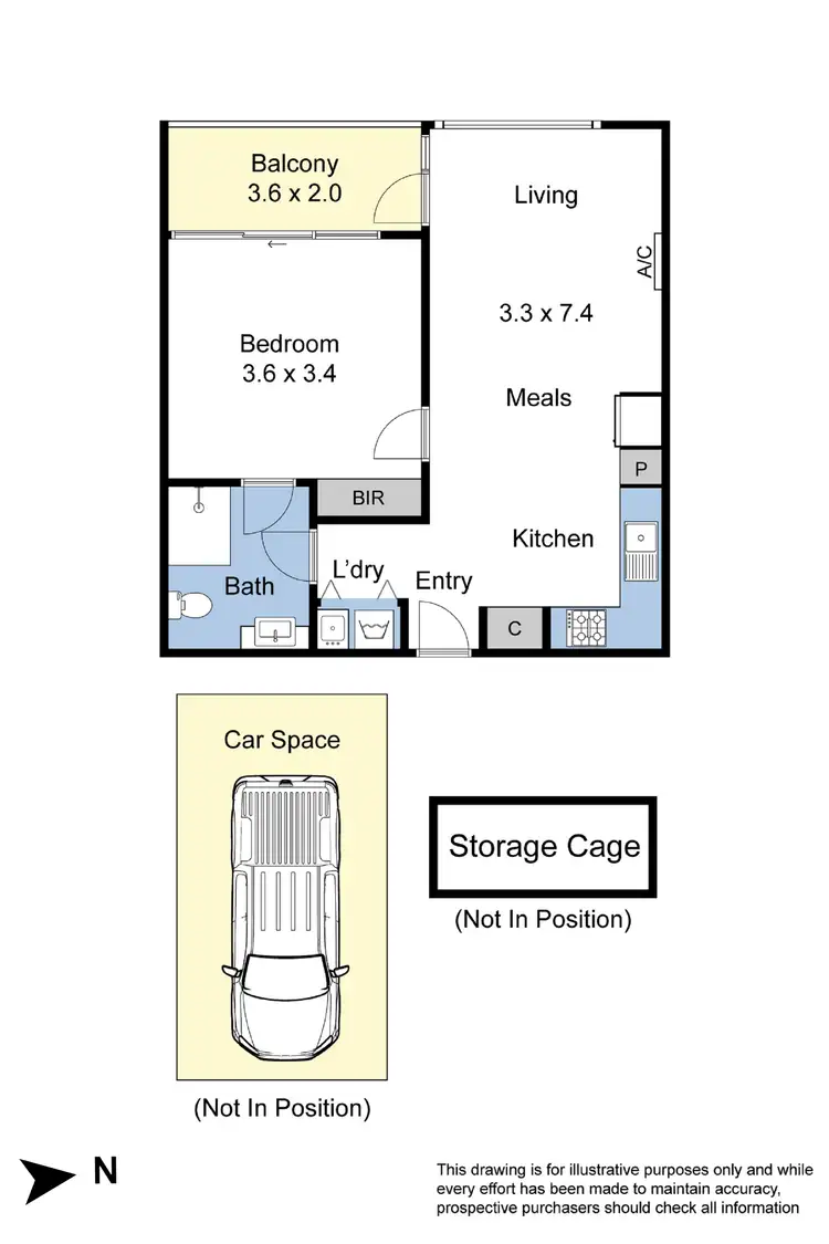 Floorplan of Homely apartment listing, 210/416-420 Ferntree Gully Road, Notting Hill VIC 3168