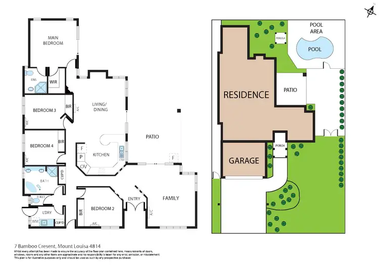 Floorplan of Homely house listing, 7 Bamboo Crescent, Mount Louisa QLD 4814