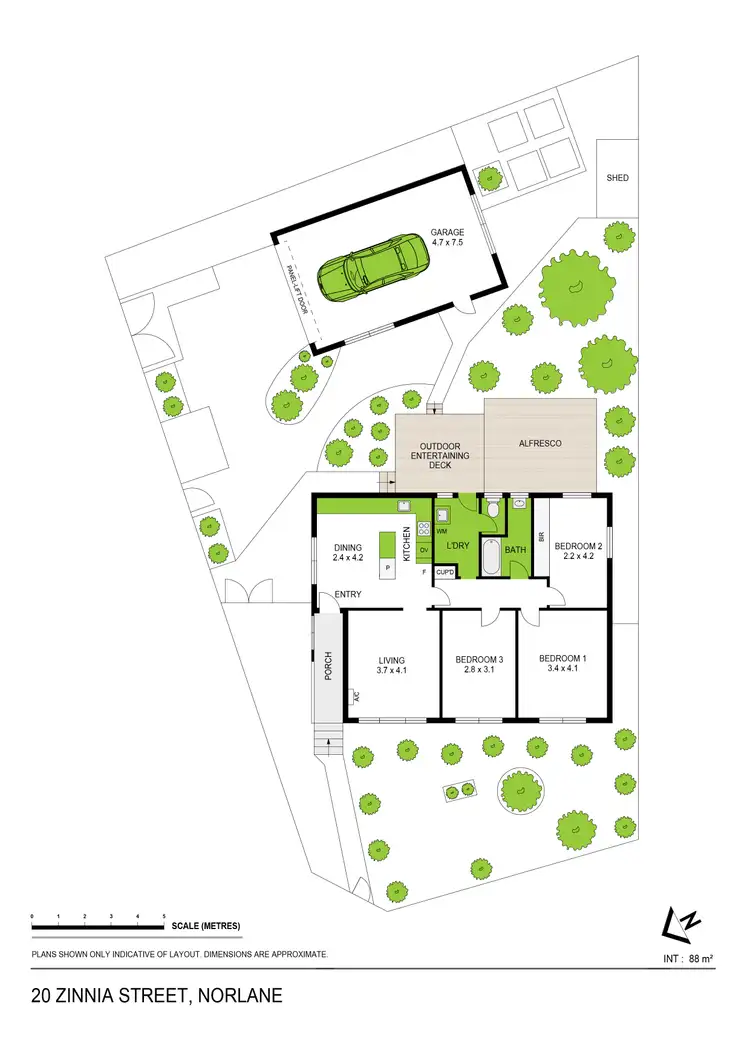 Floorplan of Homely house listing, 20 Zinnia Street, Norlane VIC 3214