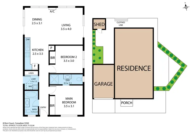 Floorplan of Homely house listing, 8 Ron Court, Canadian VIC 3350