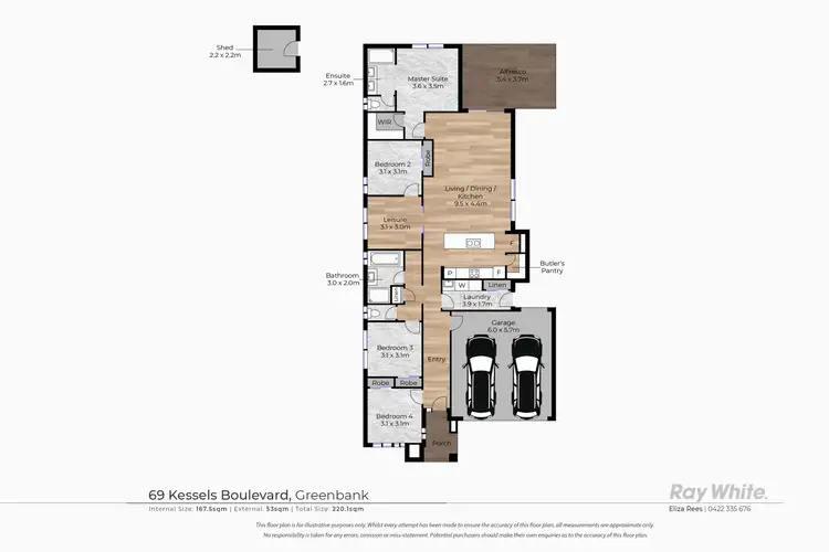 Floorplan of Homely house listing, 69 Kessels Boulevard, Greenbank QLD 4124