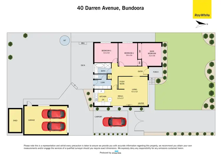 Floorplan of Homely house listing, 40 Darren Avenue, Bundoora VIC 3083