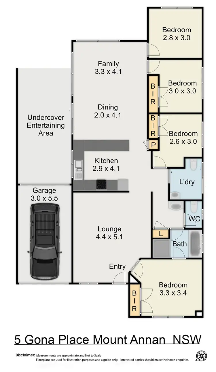 Floorplan of Homely house listing, 5 Gona Place, Mount Annan NSW 2567