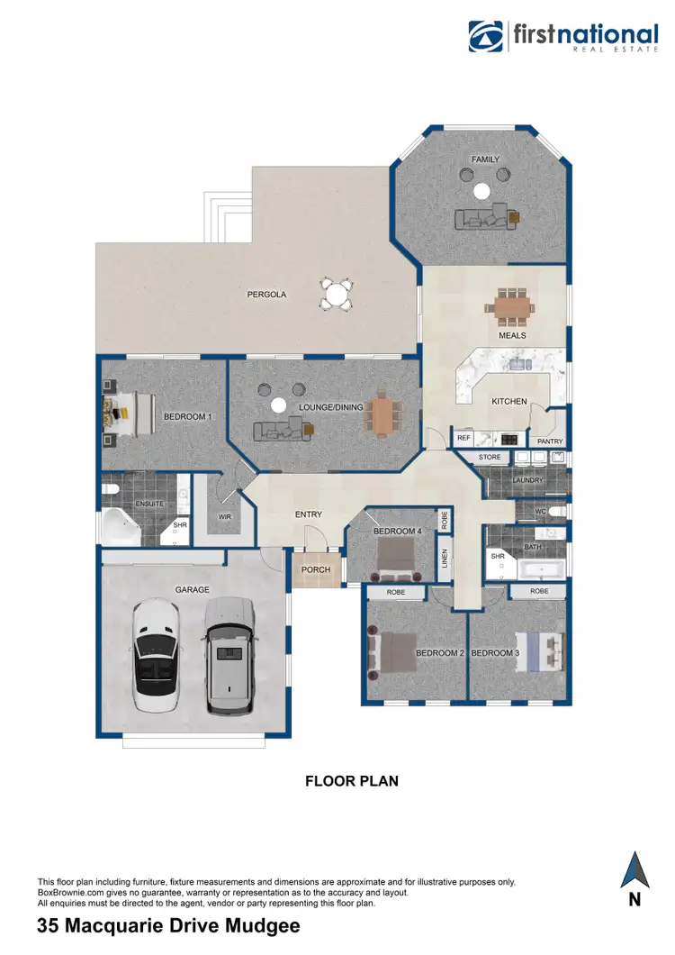 Floorplan of Homely house listing, 35 Macquarie Drive, Mudgee NSW 2850