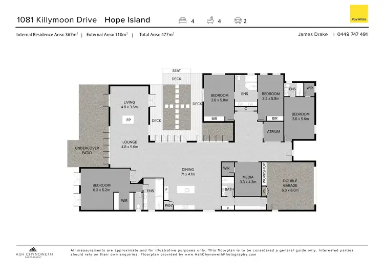 Floorplan of Homely house listing, 1081 Killymoon Drive, Hope Island QLD 4212