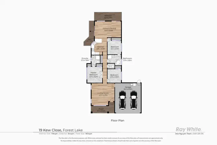 Floorplan of Homely house listing, 19 Kew Close, Forest Lake QLD 4078