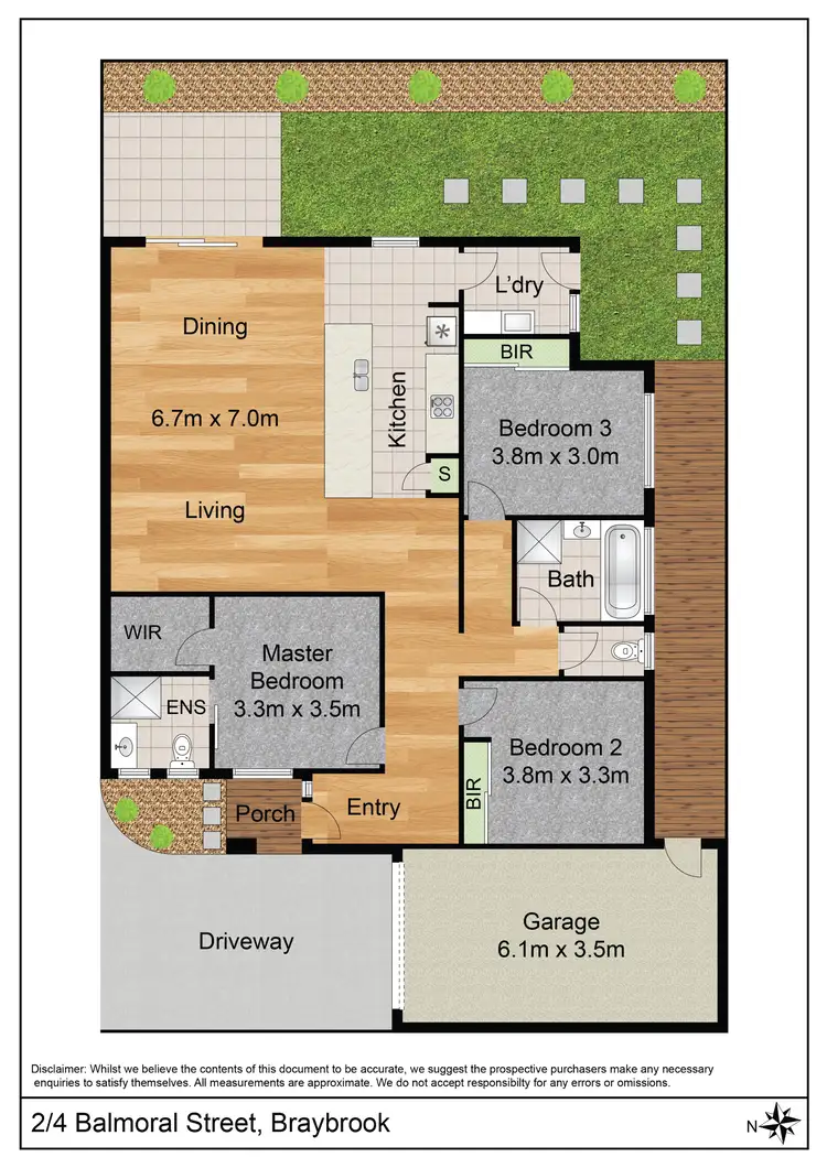 Floorplan of Homely unit listing, 3/17 Adelaide Street, St Albans VIC 3021