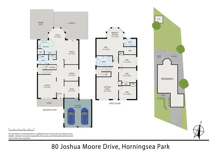 Floorplan of Homely house listing, 80 Joshua Moore Drive, Horningsea Park NSW 2171