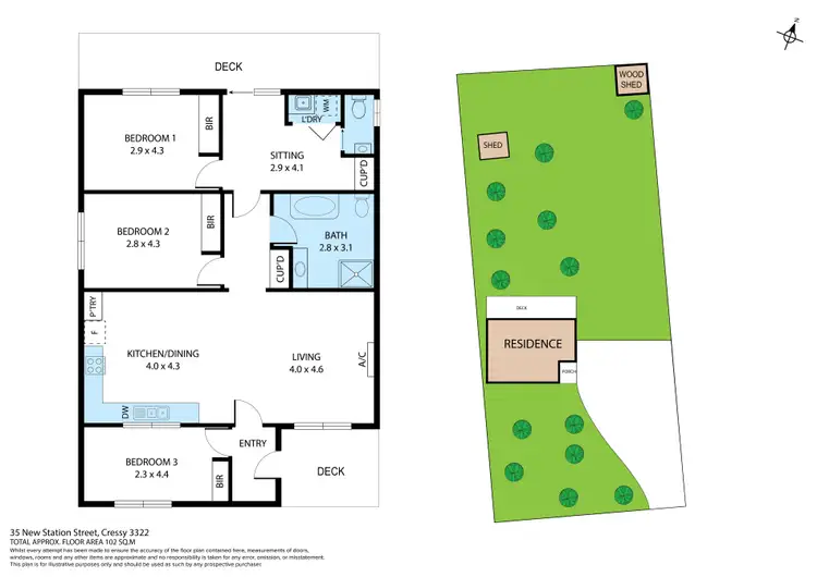Floorplan of Homely house listing, 35 New Station Street, Cressy VIC 3322