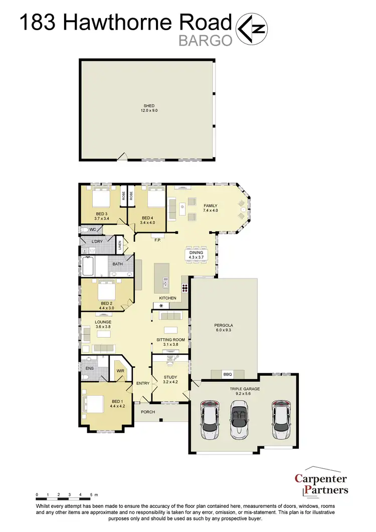 Floorplan of Homely house listing, 183 Hawthorne Road, Bargo NSW 2574