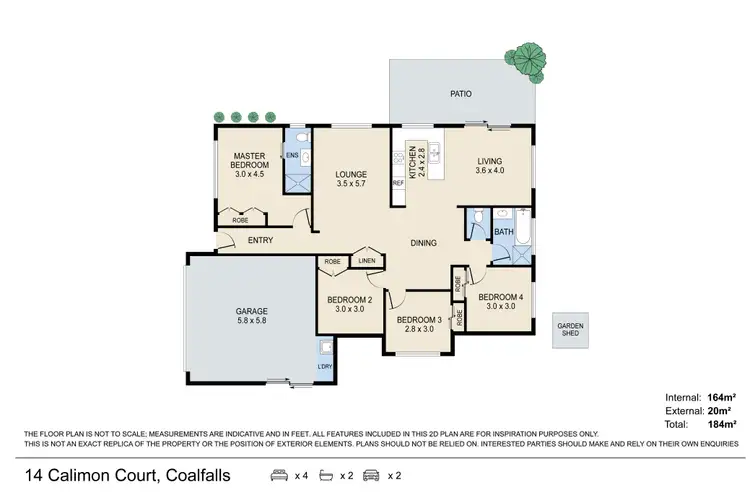 Floorplan of Homely house listing, 14 Calimon Court, Coalfalls QLD 4305