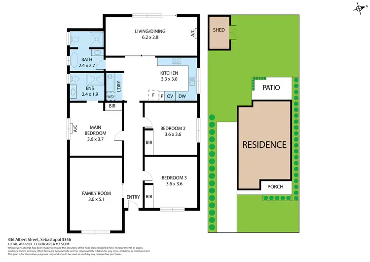 Floorplan of Homely house listing, 336 Albert Street, Sebastopol VIC 3356