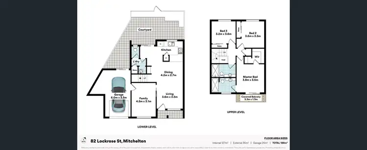Floorplan of Homely townhouse listing, 82 Lockrose Street, Mitchelton QLD 4053