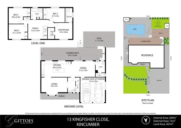 Floorplan of Homely house listing, 13 Kingfisher Close, Kincumber NSW 2251