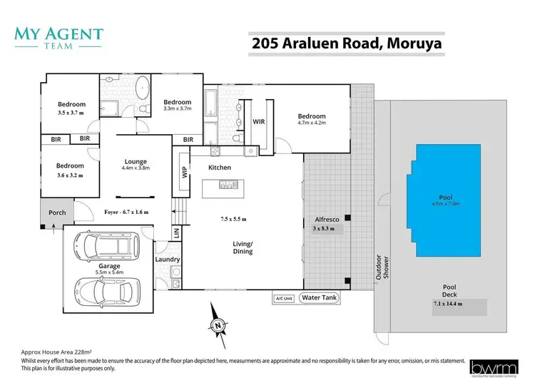 Floorplan of Homely house listing, 205 Araluen Road, Moruya NSW 2537