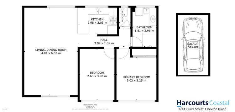 Floorplan of Homely apartment listing, 7/41 Burra Street, Chevron Island QLD 4217