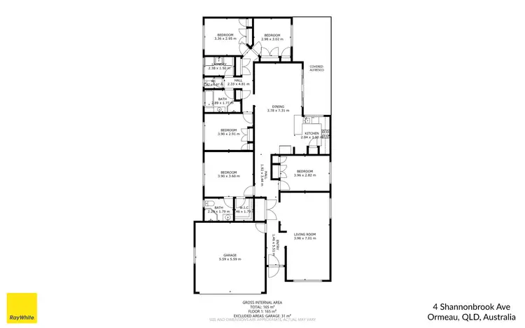 Floorplan of Homely house listing, 4 Shannonbrook Avenue, Ormeau QLD 4208