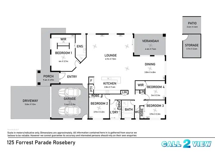 Floorplan of Homely house listing, 125 Forrest Pde, Rosebery NT 832