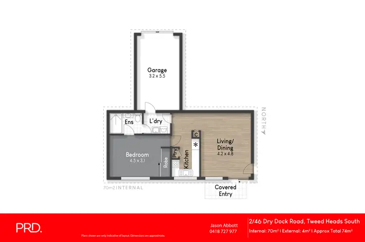 Floorplan of Homely unit listing, 2/46 Dry Dock Road, Tweed Heads South NSW 2486
