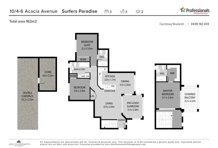Floorplan of Homely apartment listing, 10/4-6 Acacia Avenue, Surfers Paradise QLD 4217