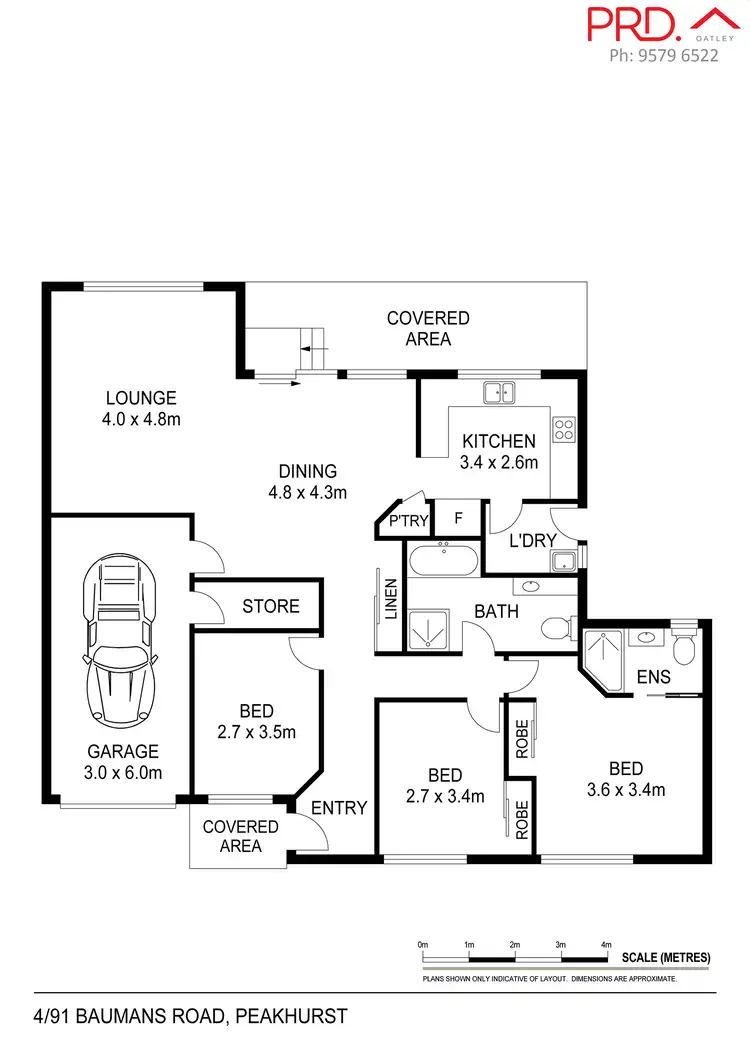 Floorplan of Homely villa listing, 4/91 Baumans Road, Peakhurst NSW 2210