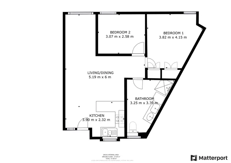 Floorplan of Homely apartment listing, 28E/47 Herdsman Parade, Wembley WA 6014