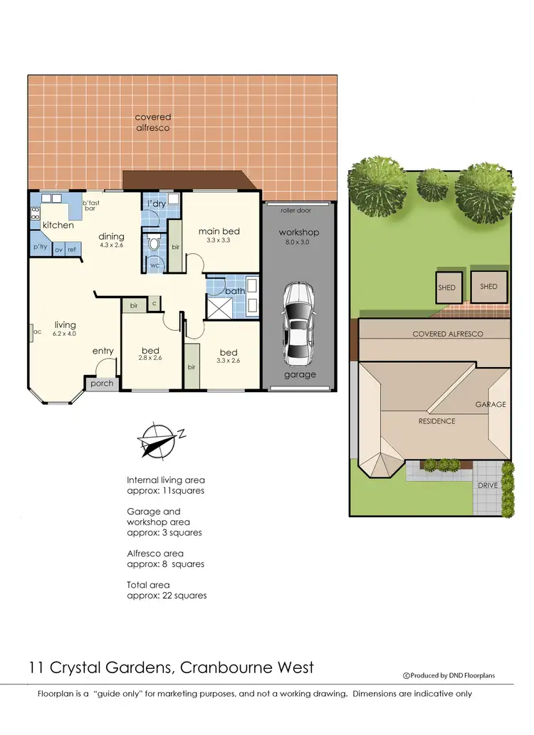 Floorplan of Homely house listing, 11 Crystal Gardens, Cranbourne West VIC 3977