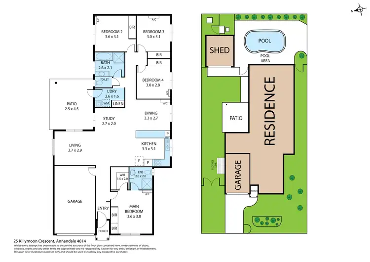 Floorplan of Homely house listing, 25 Killymoon Crescent, Annandale QLD 4814