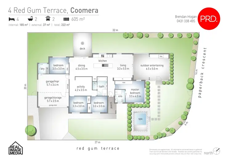 Floorplan of Homely house listing, 4 Red Gum Terrace, Coomera QLD 4209