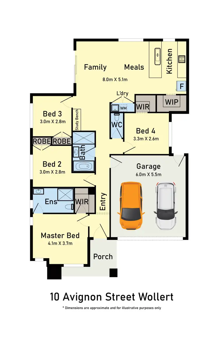 Floorplan of Homely house listing, 10 Avignon Street, Wollert VIC 3750