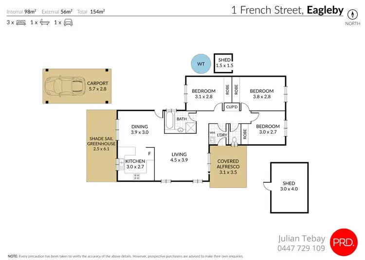Floorplan of Homely house listing, 1 French Street, Eagleby QLD 4207