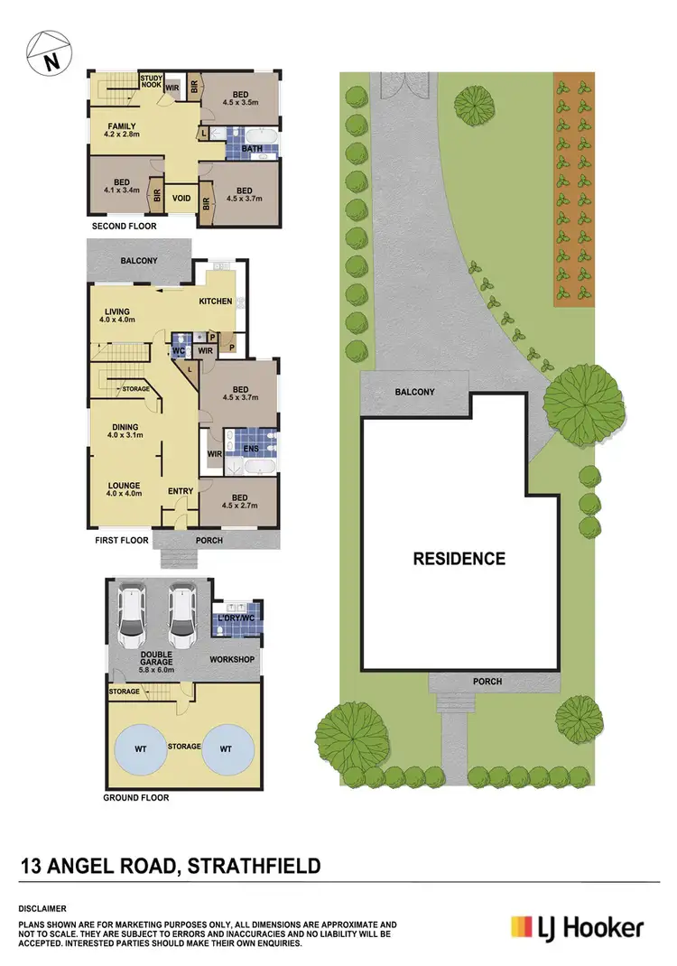 Floorplan of Homely house listing, 13 Angel Road, Strathfield NSW 2135