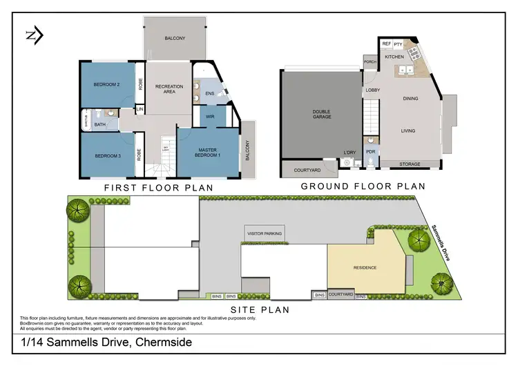 Floorplan of Homely townhouse listing, 14 Sammells Drive, Chermside QLD 4032