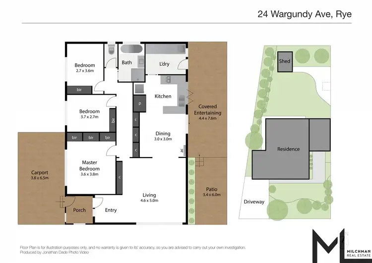 Floorplan of Homely house listing, 24 Wargundy Avenue, Rye VIC 3941