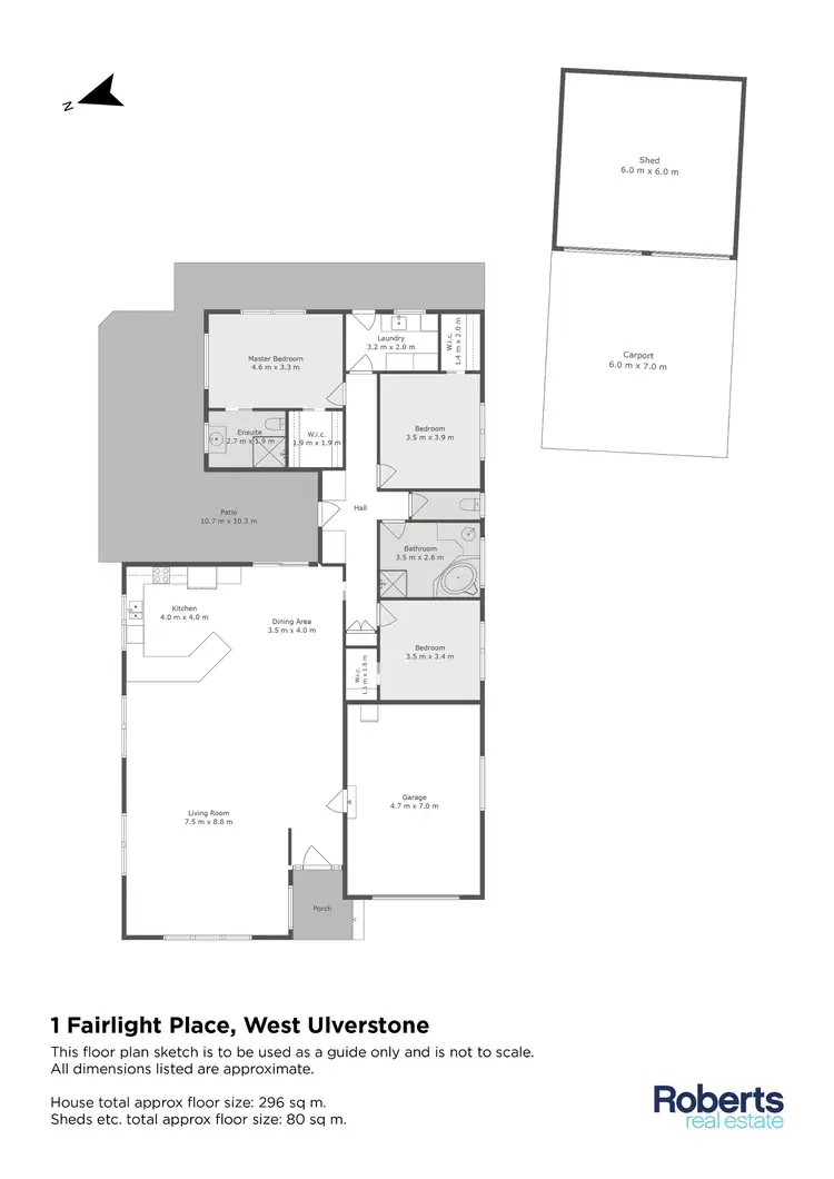 Floorplan of Homely house listing, 1 Fairlight Place, West Ulverstone TAS 7315