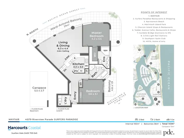 Floorplan of Homely apartment listing, Unit 40/19 Riverview Parade, Surfers Paradise QLD 4217