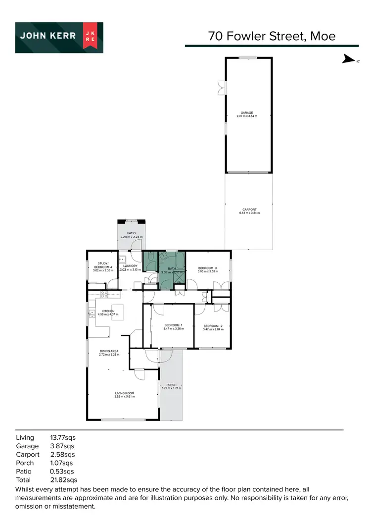 Floorplan of Homely house listing, 70 Fowler Street, Moe VIC 3825