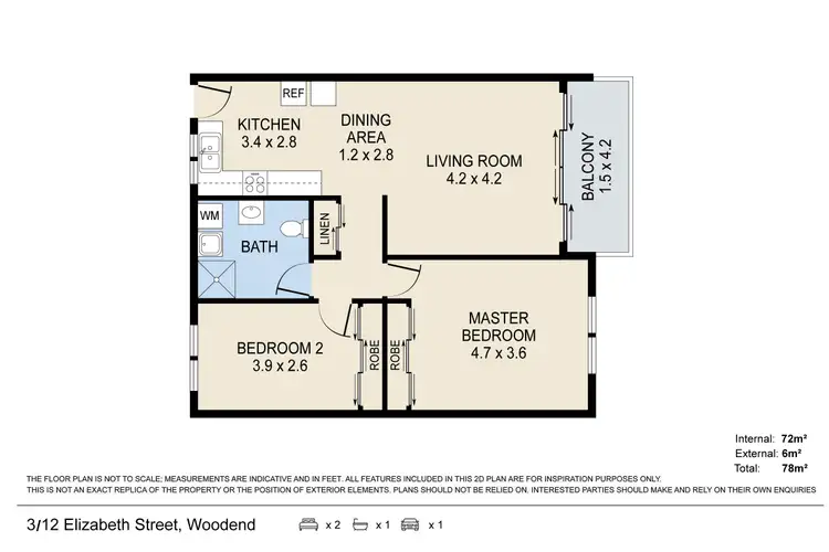 Floorplan of Homely house listing, 3/12 Elizabeth Street, Woodend QLD 4305