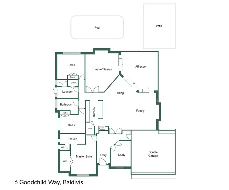 Floorplan of Homely house listing, 6 Goodchild Way, Baldivis WA 6171