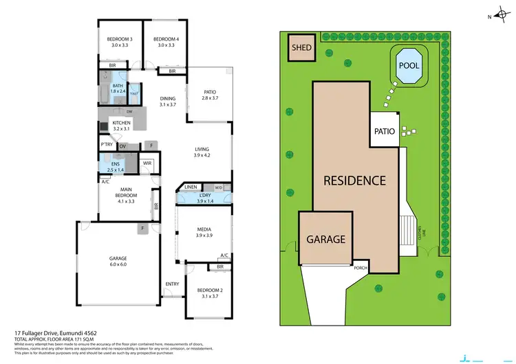 Floorplan of Homely house listing, 17 Fullager Drive, Eumundi QLD 4562
