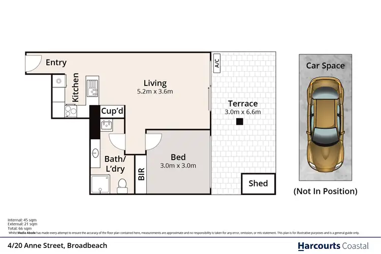 Floorplan of Homely unit listing, 4/20-26 Anne Avenue, Broadbeach QLD 4218