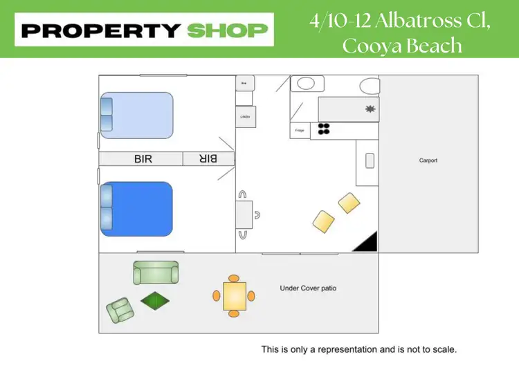 Floorplan of Homely apartment listing, 4/10-12 Albatross Close, Cooya Beach QLD 4873