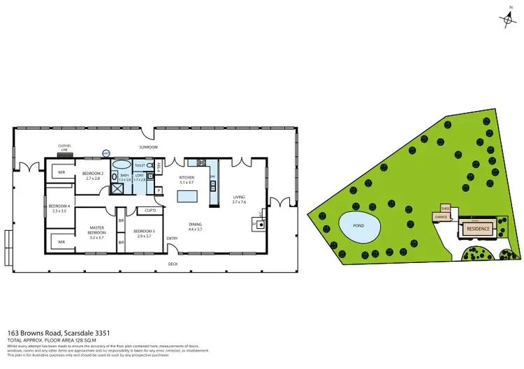 Floorplan of Homely house listing, 163 Browns-Scarsdale Road, Scarsdale VIC 3351