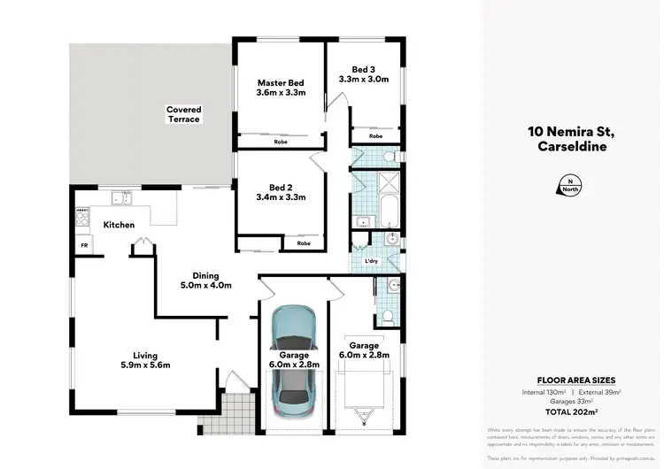 Floorplan of Homely house listing, 10 Nemira Street, Carseldine QLD 4034