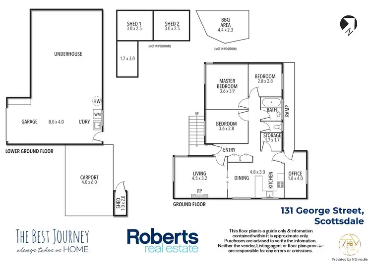 Floorplan of Homely house listing, 131 George Street, Scottsdale TAS 7260