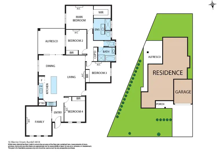 Floorplan of Homely house listing, 16 Marnie Street, Burdell QLD 4818