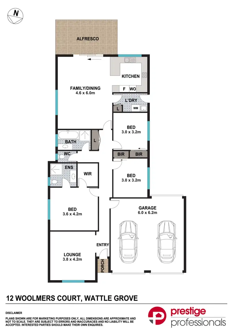 Floorplan of Homely house listing, 12 Woolmers Court, Wattle Grove NSW 2173