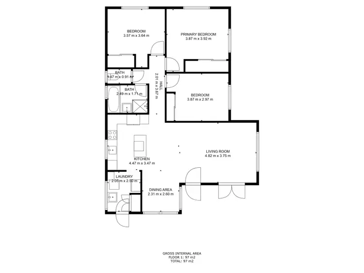 Floorplan of Homely house listing, 41 Avenell Street, Avenell Heights QLD 4670