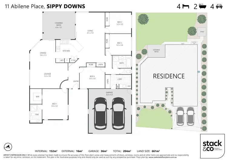 Floorplan of Homely house listing, 11 Abilene Place, Sippy Downs QLD 4556